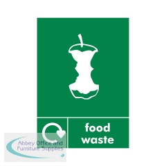 5 Star Food Waste Sign Self Adhesive Vinyl A5 (Pack of 5) VCS061SAVA5P5