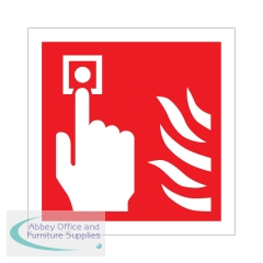 5 Star Fire Alarm Symbol Sign Self Adhesive Vinyl 100x100mm (Pack of 5) FF115SAV1010P5