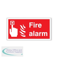 5 Star Fire Alarm Sign Self Adhesive Vinyl 100x200mm VFF161SAV2010
