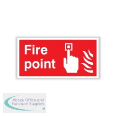5 Star Fire Point Sign Self Adhesive Vinyl 100x200mm VFF163SAV2010