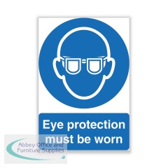 5 Star Eye Protection Must Be Worn Sign Rigid Plastic A4 VM004SRPA4