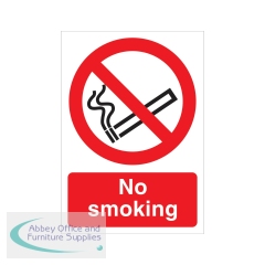 5 Star No Smoking Sign Rigid Plastic A4 P089SRPA4