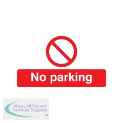5 Star No Parking Sign Rigid Plastic 300x500mm VP415SRP5030