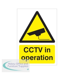 5 Star CCTV In Operation Sign Rigid Plastic A5 VW415SRPA5