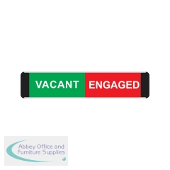 5 Star Vacant/Engaged Slider Sign Anodised Aluminium 50x200mm VOF142