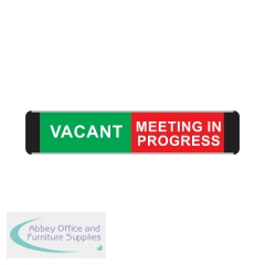 5 Star Vacant/Meeting In Progress Sign Anodised Aluminium 50x200mm VOF139