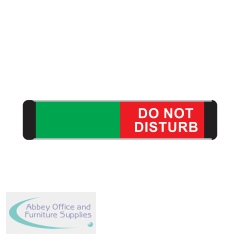 5 Star Do Not Disturb Slider Sign Anodised Aluminium 50x200mm VBA104