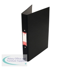 5 Star Office 2 O-Ring Binder A4 Polypropylene Black (Pack of 10)