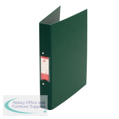 5 Star Office 2 O-Ring Binder A4 Polypropylene Green (Pack of 10)