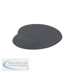 5 Star Mouse Mat with Wrist Rest Charcoal 388824