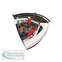 5 Star Quarter Hemispherical Mirror 600mm Diameter FS556576