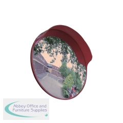 5 Star Keylight Outdoor Convex Mirror with Hood 600mm Diameter FS556586