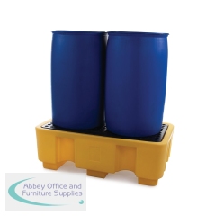 5 Star Spill Pallet for 2x 205L Drum Yellow FS574111