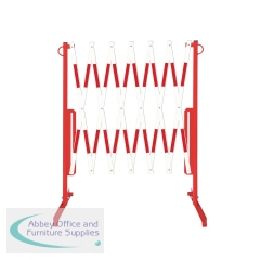 5 Star Traffic-Line Extendable Trellis Barrier 3600mm Red/White FS605726
