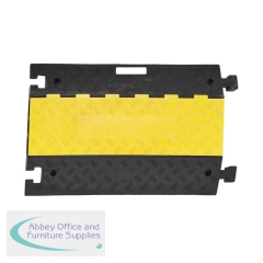 5 Star Traffic-Line Cable/Hose Protection Ramp Large 960x600x75mm Yellow/Black FS607041