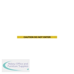 5 Star WallPro 400 Barrier Yellow with Caution Do Not Enter Yellow/Black Text Belt 4.6m FS616944