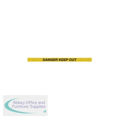 5 Star WallPro 450 Barrier Yellow with Danger Keep Out Yellow/Black Text Belt 9.1m FS618665
