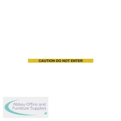 5 Star WallMaster 300 Barrier Yellow with Caution Do Not Enter Yellow/Black Text Belt 3m FS619952