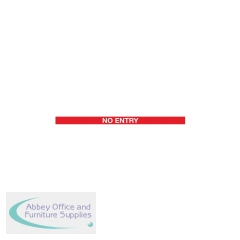 5 Star WallMaster 450 Barrier Yellow with No Entry Red/White Text Belt 10.6m FS623133