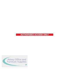 5 Star WallPro 450 Magnetic Back/Belt End Barrier Yellow with Authorised Access Red/White Text Belt 7.6m FS625328