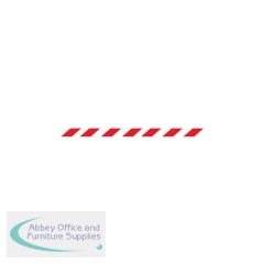 5 Star WallMaster 300 Magnetic Back/Belt End Barrier Polished Chrome with Red/White Chevron Belt 3m FS627018