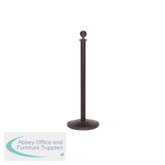 5 Star RopeMaster Ball Top Black Steel Post (Pack of 2) FS631299