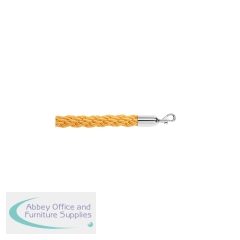 5 Star Braided Rope Gold 1.8m with Polished Chrome Ends FS631893