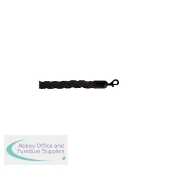 5 Star Braided Rope Black 1.8m with Black Ends FS632197