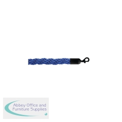 5 Star Braided Rope Blue 1.8m with Black Ends FS632517
