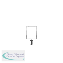 5 Star Vertical A3 Sign Frame Polished Chrome for Belt Barriers FS632845