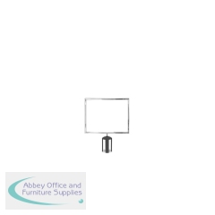 5 Star Horizontal A3 Sign Frame Polished Chrome for Belt Barriers FS633002