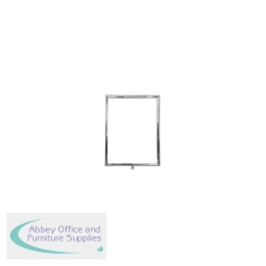 5 Star Standard Vertical A4 Sign Frame Polished Chrome for Rope Barriers FS633163