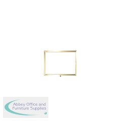 5 Star Standard Horizontal A4 Sign Frame Polished Brass for Rope Barriers FS633705