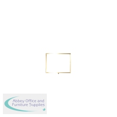 5 Star Standard Horizontal A3 Sign Frame Polished Brass for Rope Barriers FS633804