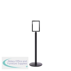 5 Star Sign Stands Black Post with A4 Vertical Sign FS634139