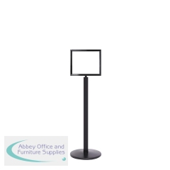 5 Star Sign Stands Black Post with A3 Horizontal Sign FS634320