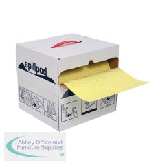 5 Star Spillpod Chemical Quick-rip Absorbent Roll Yellow 310mm x 30m FS634610