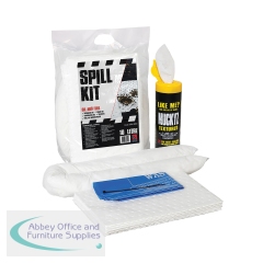 5 Star Oil and Fuel Spill Kit in Heat-sealed Mini Bag 10 Litre White FS634788