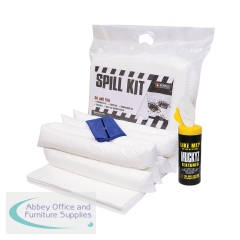 5 Star Oil and Fuel Spill Kit in Heat-sealed Bag 40 Litre White FS635365