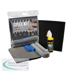 5 Star General Purpose Spill Kit in a Heat-sealed Bag with Flexi-tray 15 Litre Grey FS635433