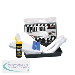 5 Star Oil and Fuel Spill Kit with Drip-tray 20 Litre White FS635716