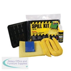 5 Star 20 Litre Chemical Spill Kit in Heat-sealed Bag with Drip-tray Yellow FS635723