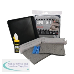 5 Star General Purpose Spill Kit in Heat-sealed bag with Drip-tray 30 Litre Grey FS635860