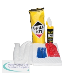 5 Star Oil and Fuel Spill Kit in a Hi-Vis Cylinder Bag White FS636102