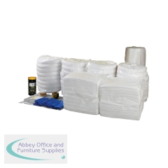 5 Star Refill Kit for the 20 Litre Spill Kit in a Hi-Vis cylinder bag White FS636119