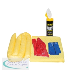 5 Star Refill Kit for the 20 Litre Spill Kit in a Hi-Vis cylinder bag Yellow FS636232