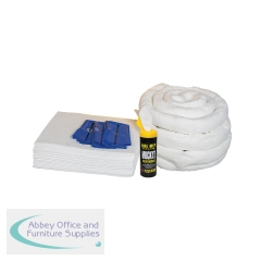5 Star Refill Kit for the 90 Litre Spill Kit in a Yellow Drum with Clip-down Lid White FS636645