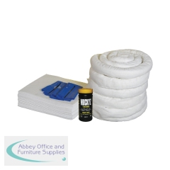 5 Star Refill Kit for the 120 Litre Spill Kit in a Yellow Wheelie Bin White FS636928
