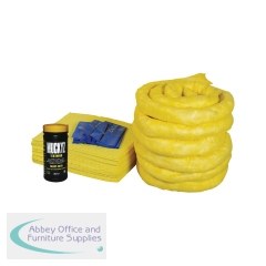 5 Star Refill Kit for the 120 Litre Spill Kit in a Yellow Wheelie Bin Yellow FS637017