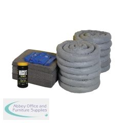 5 Star Refill Kit for the 240 Litre Spill Kit in a Yellow Wheelie Bin Grey FS637123